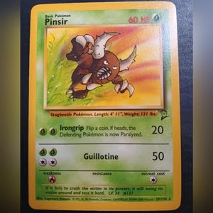Pinsir Pokemon Card - Base Set 2 - 29/130 Rare Non-Holo